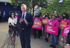 Governor Gavin Newsom signs SB 523 Contraceptive Equity Act.